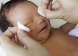 Should I put breast milk in my baby’s eye to treat redness?