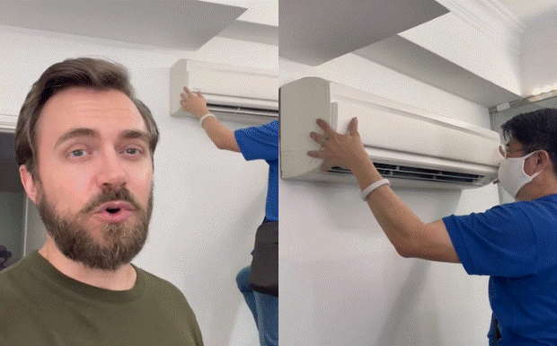 Surprising sight discovered after 3 months of opening the air conditioner inspection