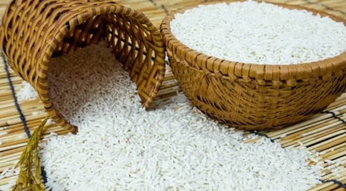 Set rice container reminder for ‘2 closed – 1 full’ principle