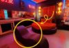 Love hotel, inn adds a strange curved chair: Do you know what for?