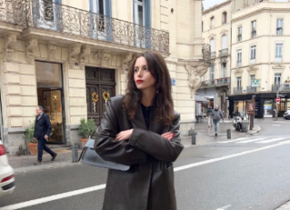 Braving the cold weather with style: the trend of going pants-less continues to thrive among women