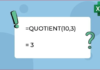 Guide to using the QUOTIENT function in Excel for obtaining the most precise integer quotient