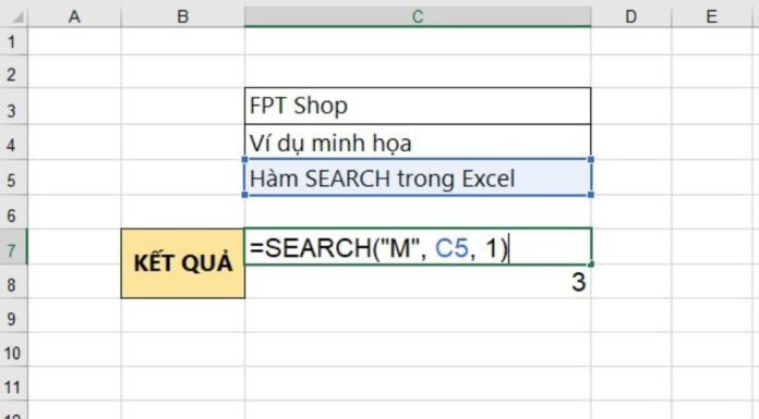 What is the purpose of the SEARCH function? How to use the SEARCH function in Excel with specific examples
