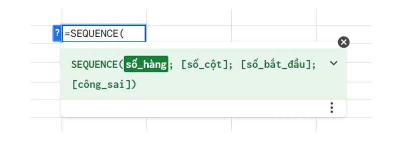 What is the SEQUENCE function and 5 optimal ways to use the SEQUENCE function in Google Sheets