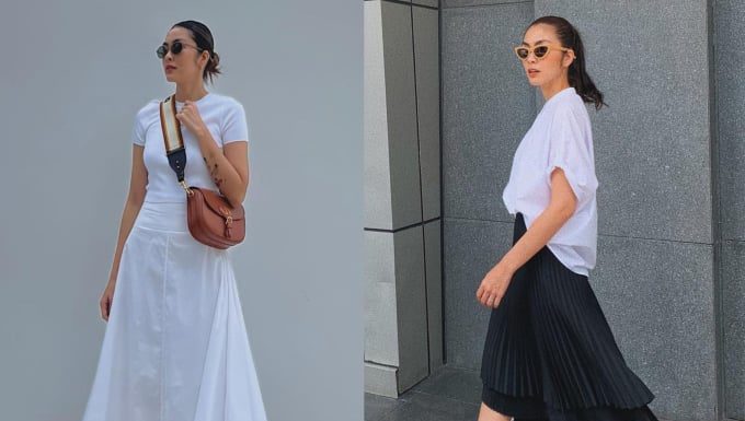 4 Long Skirt Styles Loved by Tăng Thanh Hà, All Classy and Elegant