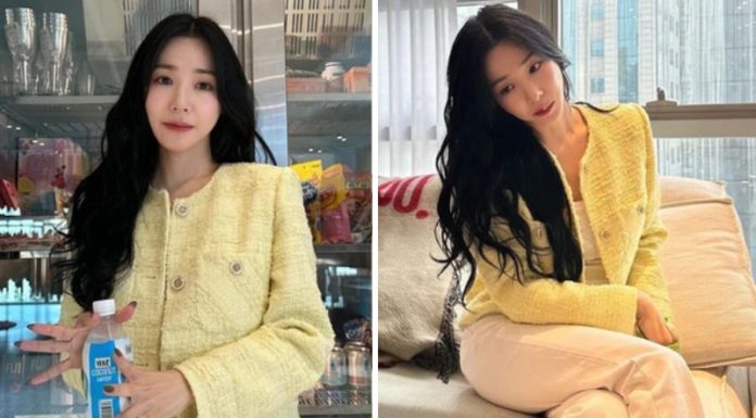 Tiffany Young Rocks Beautiful Winter Tweed Outfits