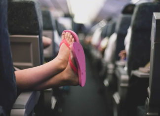 Flight attendants advise against wearing flip-flops on the plane, why?