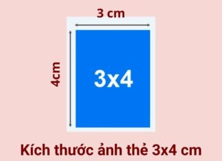 Different measuring units for 3×4 card size: centimeters, inches, and pixels.