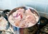 Why does boiling meat and simmering bones produce froth? Is it because of chemicals? Many people misunderstand this.