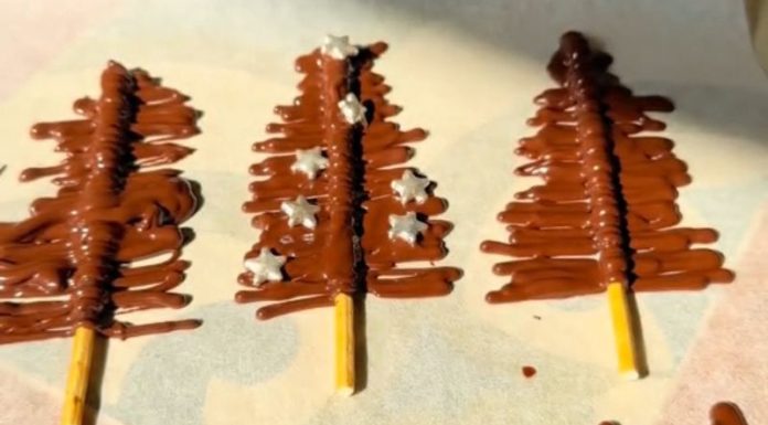 Simple and Cute! Make Delicious Pocky Chocolate Candy for Christmas