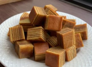 Superb recipe for delicious butter-layered sponge cake