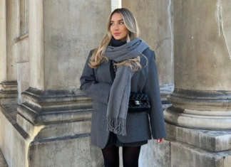 Gray is still the hot trend this cold season, greatly loved by fashionable trendsetters.
