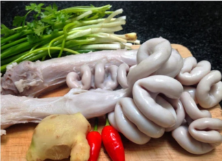 The Chef’s Tip: Boiled heart without seasoning, not tough, not bitter, white crispy texture