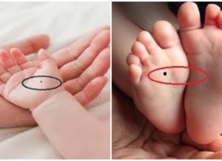 Children with one of the 4 moles in this position being protected by the Buddha all their lucky lives, living in luxury and comfort