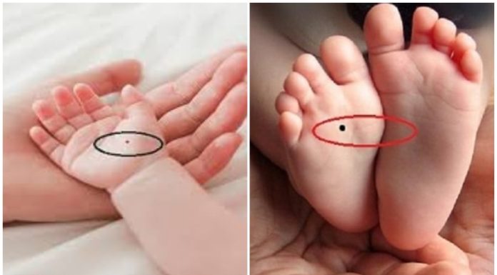 Children with one of the 4 moles in this position being protected by the Buddha all their lucky lives, living in luxury and comfort