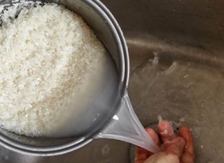 Why do you need to rinse rice before cooking?