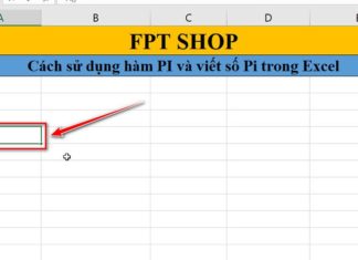 How to write the number Pi in Excel? How to use the PI function to calculate geometry?