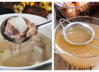 Pour this into the bone pit: Clear, sweet water, half the cooking time.