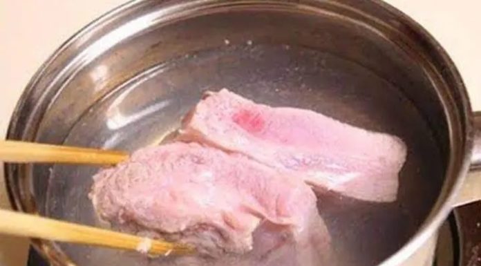 Should you blanch meat in boiling water?