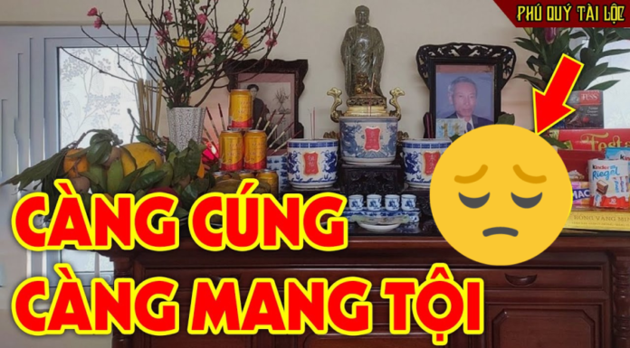 Long-lasting items on the altar can bring bad luck, many households are unaware of how to properly arrange them throughout the year