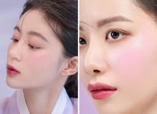 Super popular purple blush makeup for the end of the year