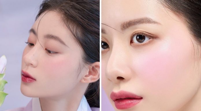 Super popular purple blush makeup for the end of the year