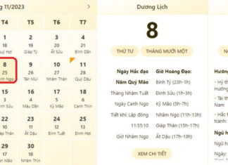 Best and most accurate time schedule for November 8th, 2023. Lunar calendar, what day is it, auspicious or inauspicious day