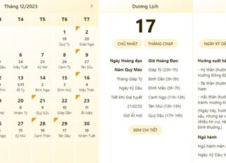 Best Time to See Auspicious Hours on December 17, 2023, Check Lunar Calendar, How to Attract Good Luck