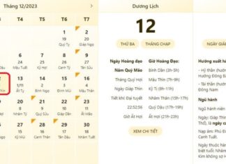 Best and Most Accurate Time Table for 12/12/2023, Lunar Calendar, Lucky or Unlucky Day
