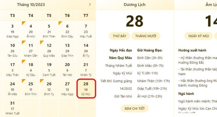 Best and worst time to do things on 28/10/2023, what to do for good luck and fortune