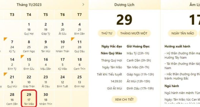 The Most Accurate Time Watching and Lucky Activities for November 29th, 2023 – Lunar Calendar, What to Do at the End of the Month for Good Luck