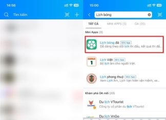 View Football Schedule on Zalo Instantly Without Downloading an App