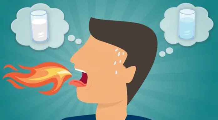 Reducing spiciness while eating chili