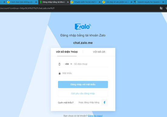 How to access Zalo online on web without installing software