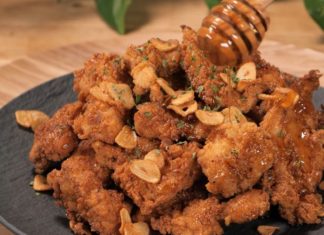 Crispy and flavorful honey garlic fried chicken recipe that the whole family will love