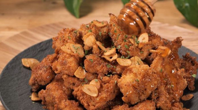 Crispy and flavorful honey garlic fried chicken recipe that the whole family will love