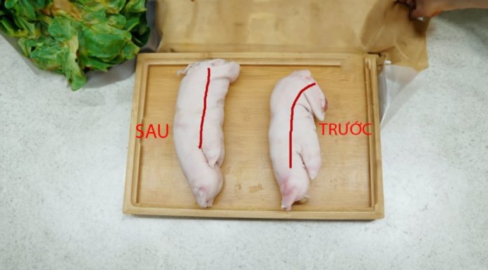 How to differentiate between front and back bacon leg to avoid buying the wrong one