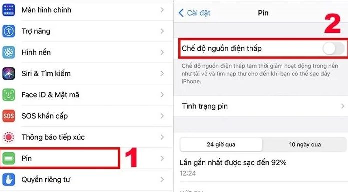 Why is the iPhone battery icon yellow?
