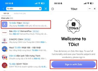 Free and Easy Tip: Use the Dictionary Feature on Zalo App to Quickly Look Up Words