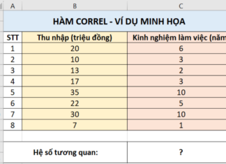 Guide: How to Use the CORREL Function to Calculate the Correlation Coefficient Between Two Data Sets with a Specific Example