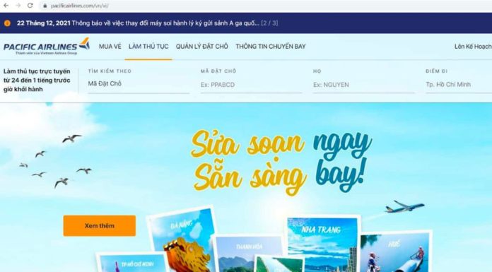Guide to quickly checking in online with just a few simple steps on Pacific Airlines