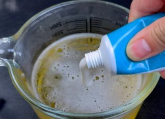 What are the effects of mixing toothpaste with beer?