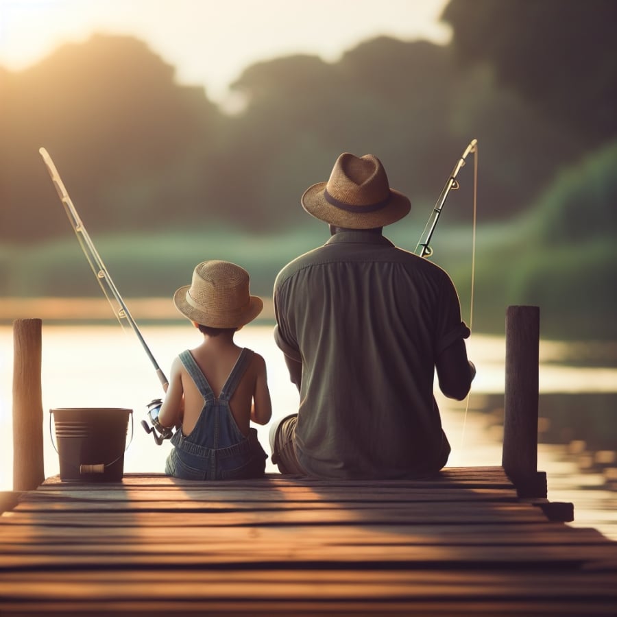 The precious things children receive when they always have a father by their side