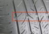 What is the meaning of the triangle symbol on a car tire?
