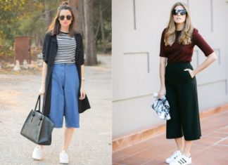 Mixing clothing with sneakers is becoming a popular choice among women