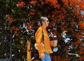 American girl My Linh transforms her style with colorful flair, without losing sophistication.