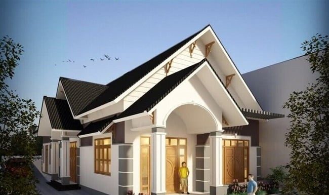 10 Beautiful 2-story house designs, starting from 350 million: A spacious home for a large family