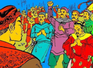 The Thai minister who committed a grave crime by usurping the throne and later forced the king of the Ly dynasty to abdicate before hanging him is who?