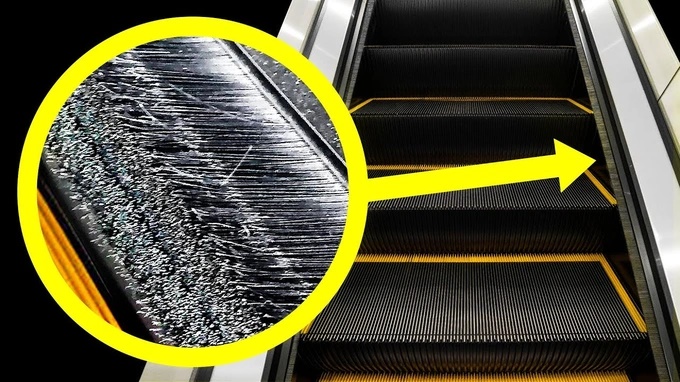 Did you know: What is the purpose of the bristle strip on the edge of a spiral staircase?