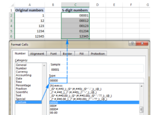 How to add a leading zero to numbers and text in Excel